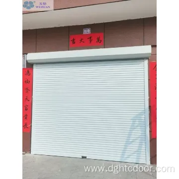 Automatic Aluminium 77mm Slats Insulated Rolling Shutters